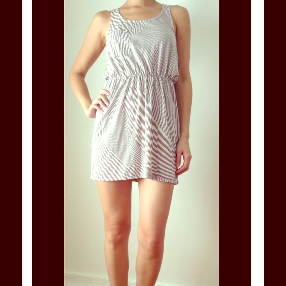Racer back zip dress